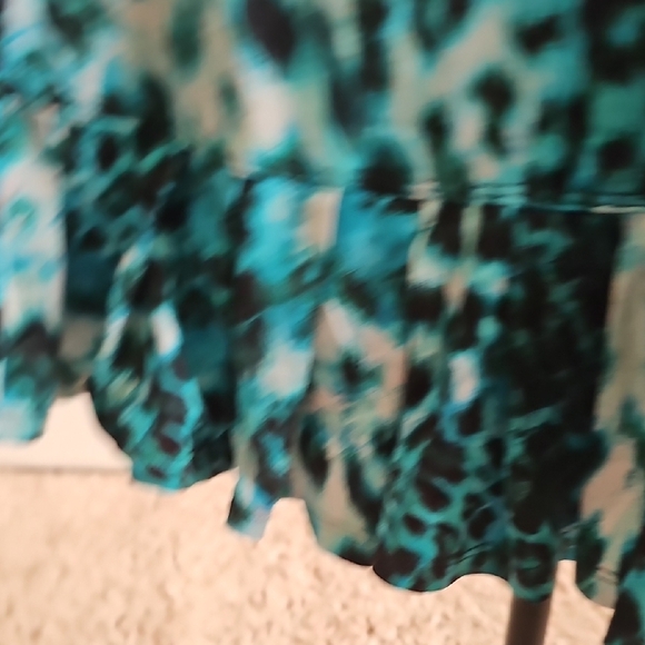 SassyFun Dona Jo Electric Blue and Black Ruffled Tennis Or Pickleball Skirt - Picture 7 of 7
